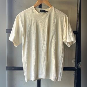 Lovely 90’s Vintage Cream Peruvian Tissue Cotton Tee
